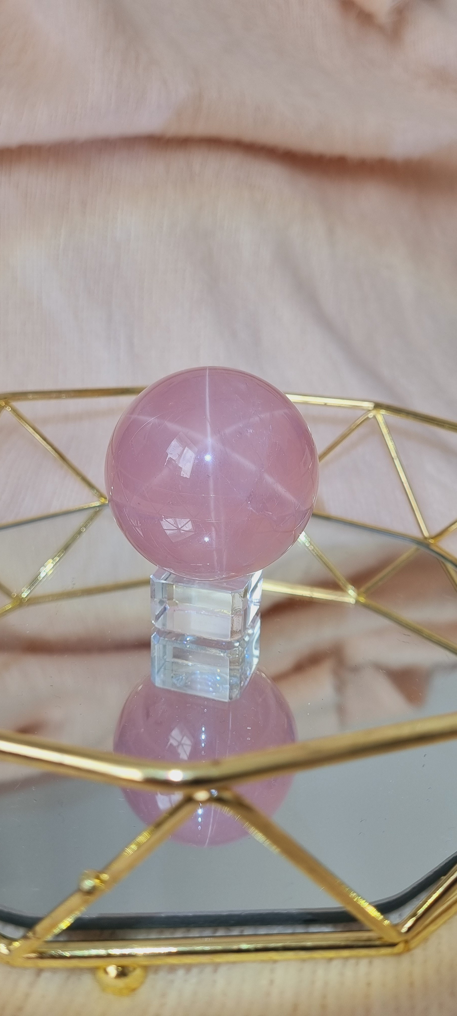 Star 2024 Rose Quartz Sphere