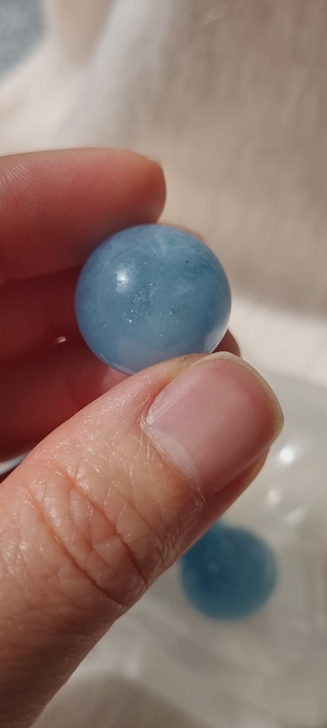 aquamarine spheres
