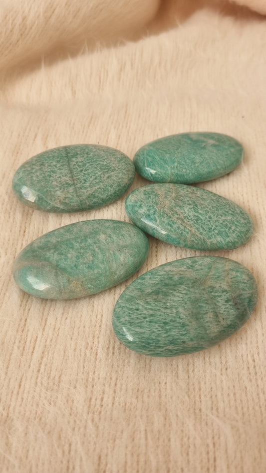 Amazonite Pebble Palm Stones